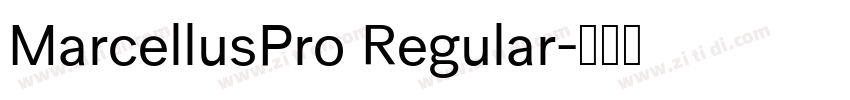 MarcellusPro Regular字体转换